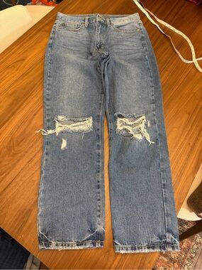 Just USA Distressed Rigid Denim fits sz 6